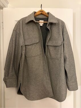 H&M Grey Button Up Shacket